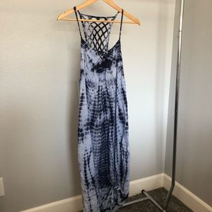 Blue long Beachy dress